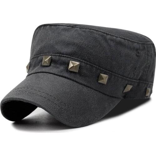 GBCNYIER Summer Wash Grind Arenaceous Leather Breathable Military Hat Unisex Casual Sunhat Adjustable Cool