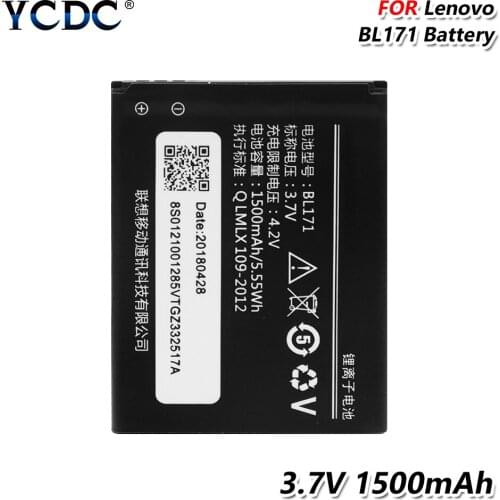 Lithium Li-Po BL171 BL 171 Battery 1500mAh For Lenovo A65 A390 A390T A370E A376 Smart Phone A319 A356 A368 A370E A376 A390T