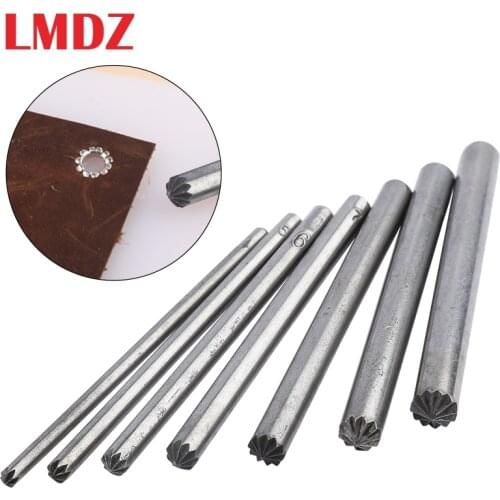 LMDZ 8PCS Metal Flowering Puncher Screw Eyelets Installation Tool Grommet Eyelets Button Puncher Mold Clothing & Accessories