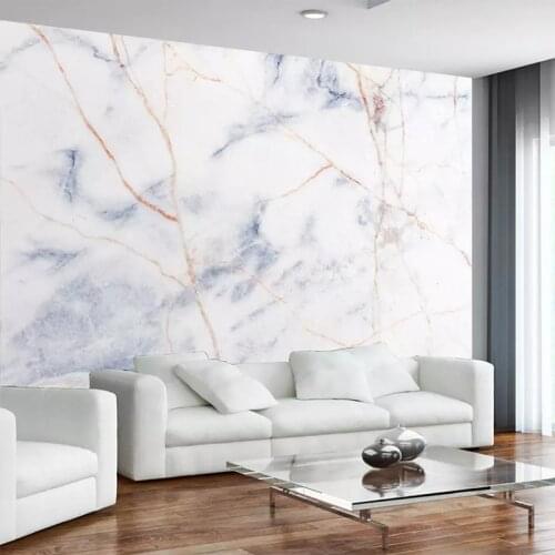 Custom Wall Cloth Modern Nordic Jazz White Marble Mural Wallpaper Living Room TV Bedroom Background Wall Decoration 3D Fresco