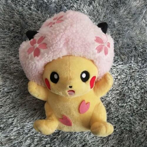 Pokemon Original Sakura Cherry Blossoms Pikachu Stuffed Plush Toy Doll Lovely Childrens Christmas Presents