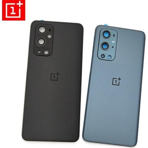 Original Oneplus 9 Pro Glass Battery Back Cover Door Housing Replacement Repair Parts With Camera Len Frame For One Plus 1+ 9pro