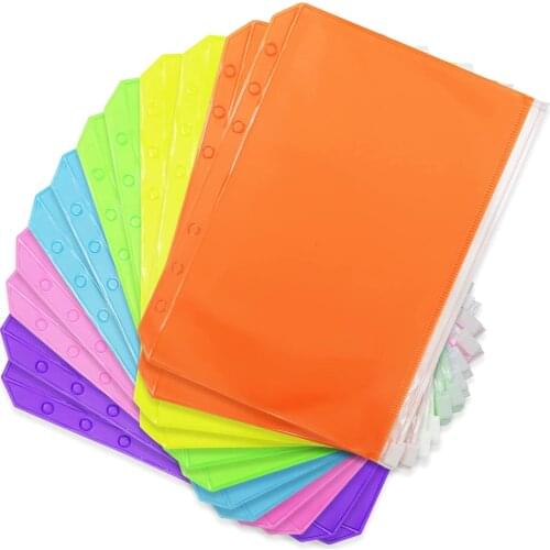 A5 Rainbow Soft PVC Notebook Cover, Can Be filled With Paper PVC Binder, Loose-Leaf Personal Planning Binder