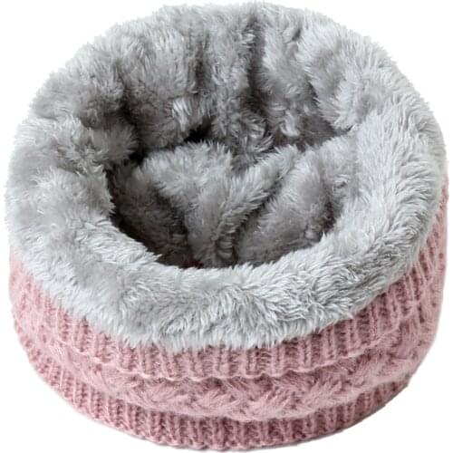 2020 winter warm scarf for women knitted neck scarves rings plush children mens collar ring female foulard neckerchief