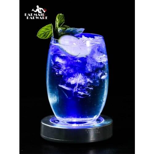 LED Bar Luminescent Bar Mat And Round 7 - Colored Cup Pad KTV Light Base Gravity Without Battery
