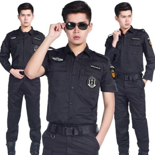 Tactical Security Uniform Short Sleeve Training Costume Suit Spring Autumn Special Service Military Officer High Quality Uniform