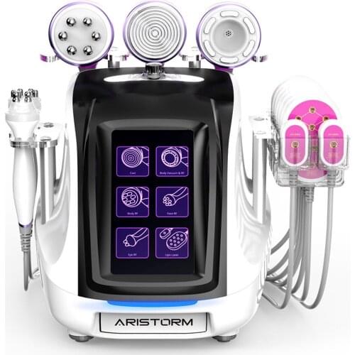 Vacuum Beauty 6 in 1 Ultrasonic Cavitation Machine Skin Rejuvenation Smart 3D RF Machine Beauty Salon Medical Equipment