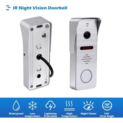 1080P Video Doorphone Outdoor Panel IP65 Waterproof Night Vision Doorbell Support Two Way Talking Can Connect With AvAta Monitor