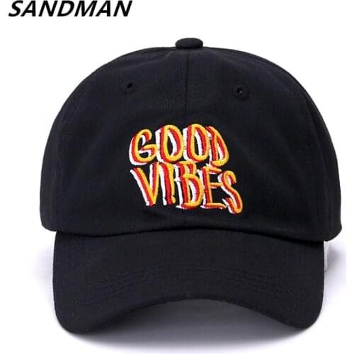 High Quality Brand Good Vibes Snapback Cap Cotton Baseball Cap For Men Women Adjustable Hip Hop Dad Hat Bone Garros