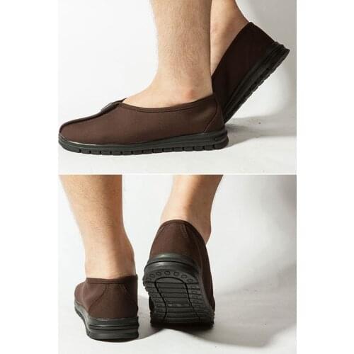 High quality EU34~46 black/gray/yellow buddhist zen lay meditation arhat sneakers shaolin monk kung fu wushu shoes