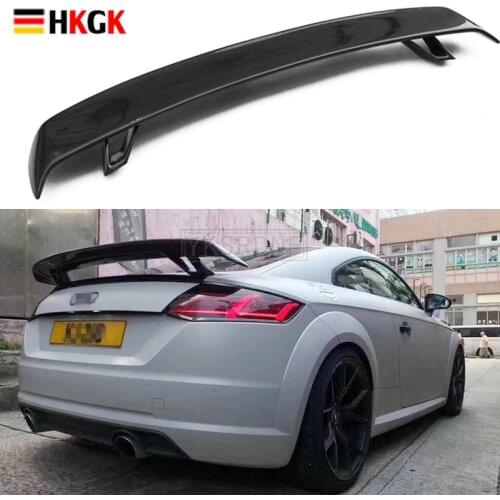 Carbon Fiber Look/Gloss Black Car Rear Trunk Boot Lip Spoiler Wing Big For Audi A3 S3 A4 S4 A5 S5 RS5 A6 S6 A7 A8 R8 TT TTS TTRS