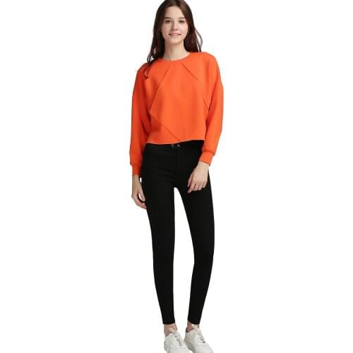 Women Slim Pencil Pants Lesmart Sand Washed Stretch Jeans Leggings Korean Pocket Red Line Leggings Magic Pants Black Trousers