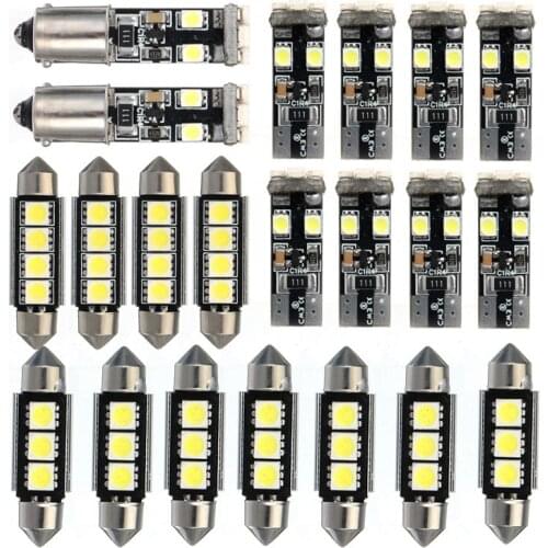 21pcs Car LED bulbs Interior Light Dome Map Lamp Kit License Plate Light Bulbs For BMW E46 Sedan M3 1999-2005 Led Light Bulbs