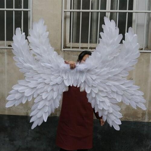 3 colors for choice Angel feather Wings Fashion show Displays wedding shooting props Cosplay game costume