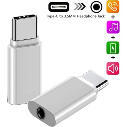5 Pack Type-C to 3.5mm AUX Headphones Adapter For Macbook Huawei Xiaomi Samsung Type C To 3.5mm Jack Earphone Audio AUX Adapter