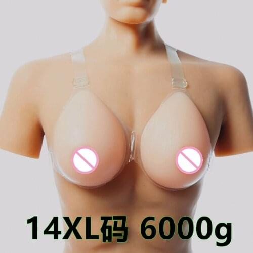 6000g/pair HH Cup huge 100% silicone realistic silicone breast forms Artificial silicone Bust fake Breast Boobs for me travesti