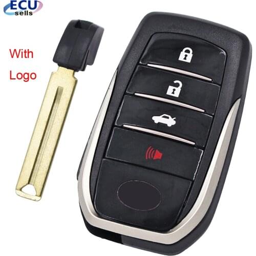 3+1 Button Smart Remote Key Case shell For Toyota Camry TOY12 Southeast Asia 2015-2018