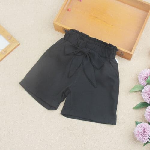 Black Shorts Girls Summer Clothes for Girls Chiffon Girl Kids Short Pants Elastic Waist Baby Short Teenage Clothing 4 8 13 16T