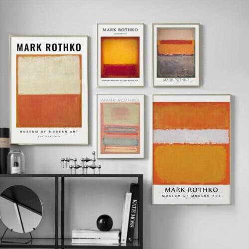 Mark Rothko Classical Abstract Canvas Poster and Print Wall Art Painting Decorative Picture Modern Living Room Home Decoration