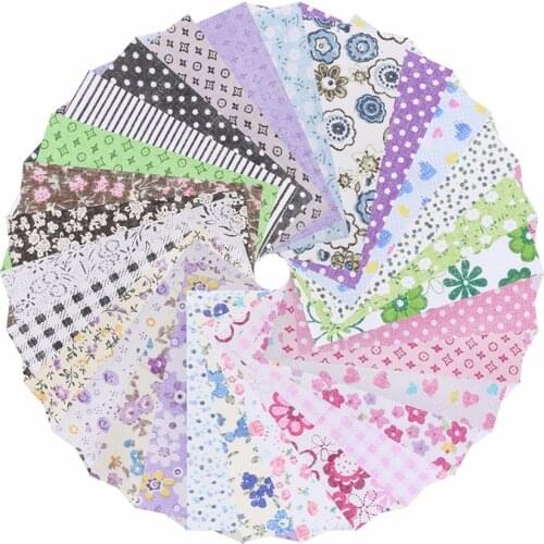 50Pcs Cotton Fabric Bundle Patchwork Quilting Sewing Crafts Scrapbook Textile Material DIY Handmade Charm Pack 10x10cm