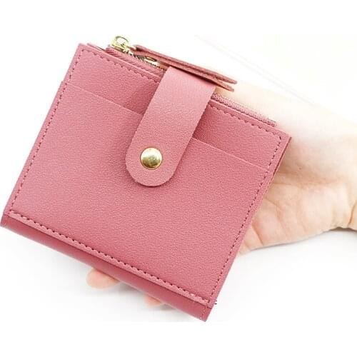 Women Short Wallets Hasp Card Holder Coin Change Pocket Money Bag Zipper Female Purse for Gift Clutch Bags Mini Wallet Cute Bags