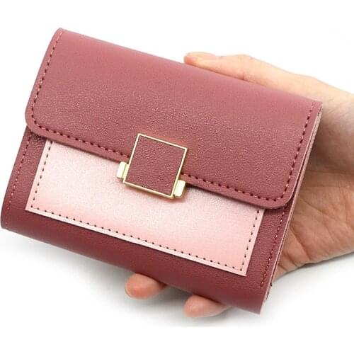 Small Womens Wallets Mini Ladies Coin Purse Designer Simple Female Purse Card Holder Cute Girls Money Bags Clutch