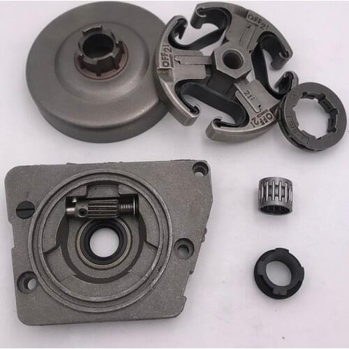 HUNDURE 3/8" Clutch Drum Sprocket Oil Pump Worm Gear Kit For HUSQVARNA 61 66 266 268 272 XP 162 Chainsaw Replacement Parts