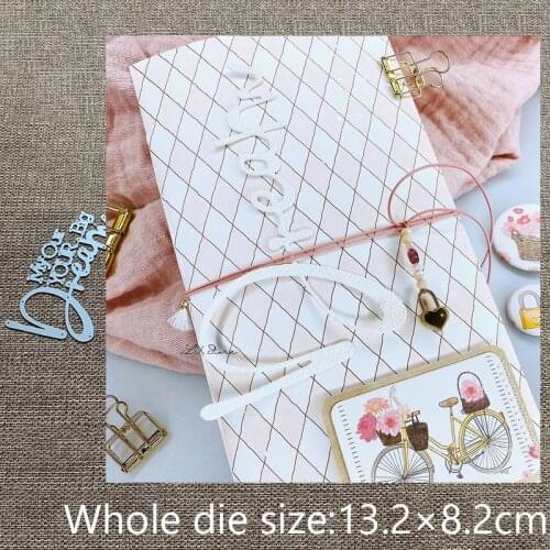 XLDesign Craft Metal Cutting Dies stencil mold Dream letters decoration scrapbook Album Paper Card Craft Embossing die cuts