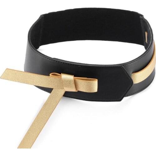 Fashion Women Wide Elastic Belts Real Leather Waist Belt Stretch Waistband Corset Cinch High Waist Slim Cummerbunds