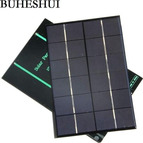 BUHESHUI 4.2W 6V Solar Cell Polycrystaline Solar Panel Module DIY Solar Charger System For 3.7V Battery LED Light 200*130*3MM