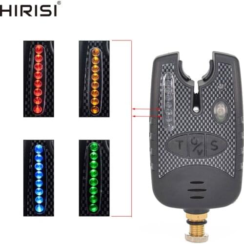 Hirisi Carp Fishing Bite Alarm 8 LED Fishing Alarm Electronic Fish Bell/Alarm