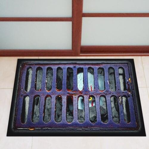 Bath Mat Bathroom Absorbent Non-Slip Rug Toilet Doormat Halloween Creative Footpad Washable Kitchen Bedroom Living Room Carpet