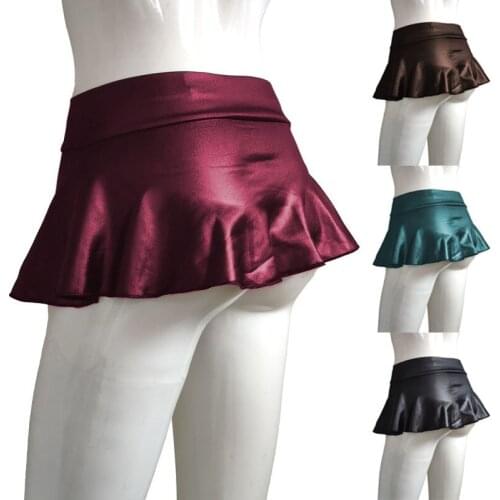 2021 Women new Fashion Solid Color High Waist Tutu Skirt Sexy Performance Costume Mini skirt female skirt Jupe