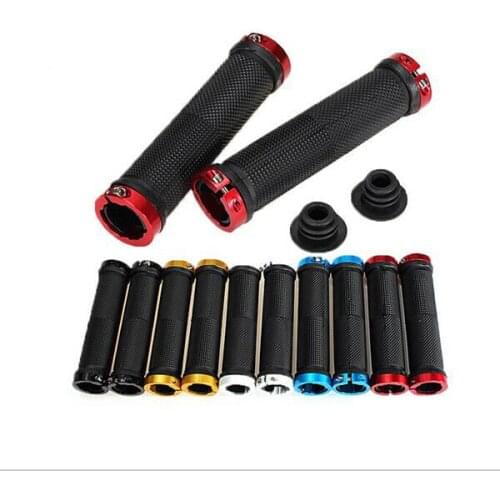 1 Pair MTB Mountain Bike Rubber Lock On Handlebars Lock-on Fixed Gear Fixie End knock off BE0004