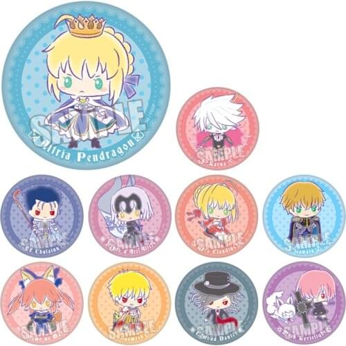 1pc 58mm anime badges Fate/Grand Order Saber Lancer Berserker Broche