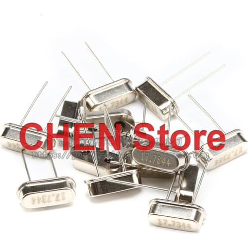 10pcs crystal type 17.7344MHz 20PPM 20PF 49S passive crystal 17.7344M