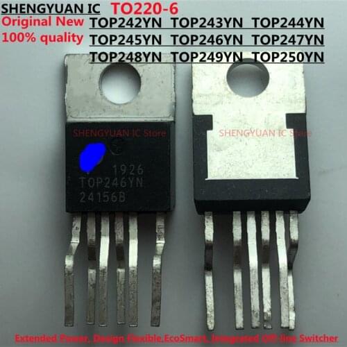 10pcs TOP246YN TOP247YN TOP242YN TOP243YN TOP244YN TOP245YN TOP248YN TOP249YN TOP250YN TO220-6 Original New 100% quality