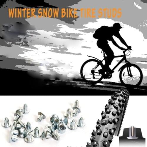 50pcs Tyre Spikes for Bicycle Motorbike Tire Studs for fatbike Snow tyre flat studs Carbide tipped Clous Plats de Pneus Neige