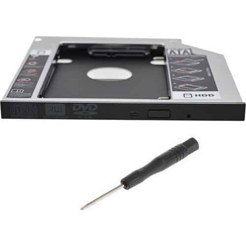 9.5mm 2nd Hard Drive HDD SSD Case Caddy Adapter for DELL Latitude E5440 E5540 E6440 E6540