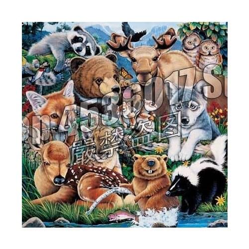 5d Diy Diamond Painting Wolf Fox Owl Bear Squirrel Cross Stitch Diamond Embroidery Art Animal Full Mosaic Home Decor Gifts