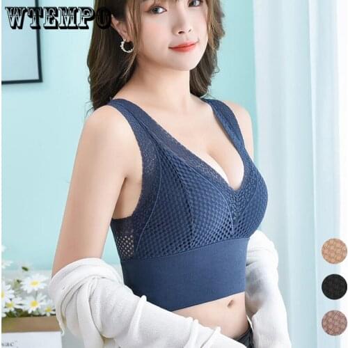 Push Up Bra Tube Tops for Women Lace Sexy Seamless Underwear Bras Wide Straps Wireless Soft Bralette Lingerie Female Brassiere