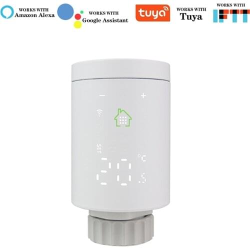 Tuya ZigBee 3.0 Digital Display Radiator Valve Use Smart Home Control Works With Alexa Goodle Home Assistant
