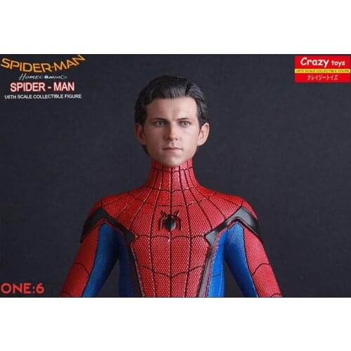 1/6 Super Hero Home Coming Model Toys Crazy Toys Marvel Spiderman Action Figure