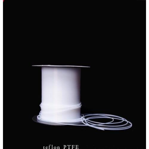 PTFE Pipe Fine Tubes Insulation Anti Corrosive Cable Sleeve ID 0.3 0.38 0.46 0.56 0.66 0.71 0.81 0.86 0.96 1.07 - 8.38mm White