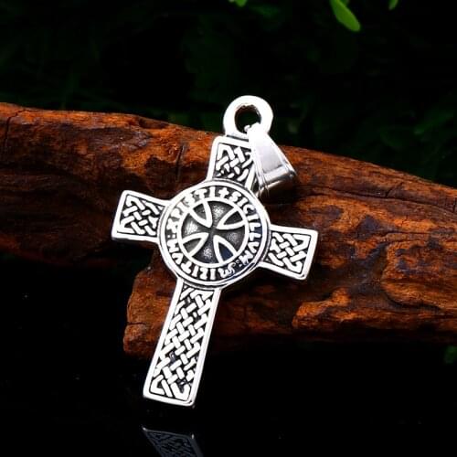 Beier new store 316L Stainless Steel pendant necklace cross Celtic knot man pendant Fashion Jewelry LLBP8-127P