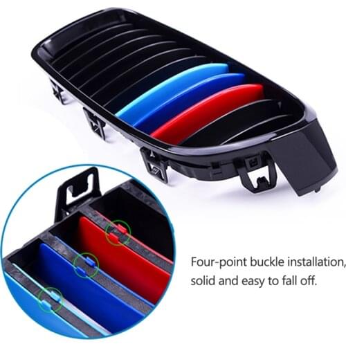 Front Grille Trim Strips For BMW E46 E90 E60 E39 E36 F30 F10 F20 X5 E70 E53 G30 E91 E92 E93 E87 X3 E83 F25 X6 E71 F31 F22 F34 X1