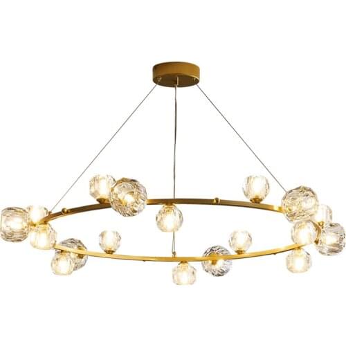 Postmodern Light Luxury Crystal Chandelier Atmospheric Living Room Nordic Simple Bedroom Dining Chandelier