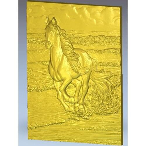 Horse_15 relief for cnc in STL file format artcam model 3d