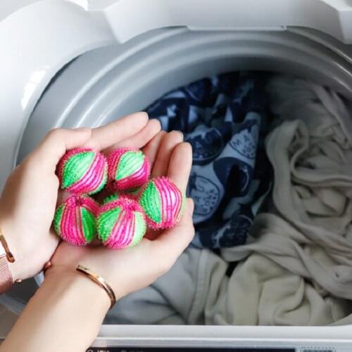 6 PCS Reusable Dirty Clean Laundry Balls Washing Machine Laundry Tumble Dryer Ball Clean Laundry Accessories