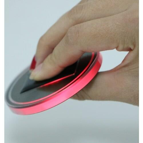 LED Cup Holder Pad Solar Powered LED Cup Mat Car Atmosphere Lamp Decoration Lights for Car Accessories Party Red